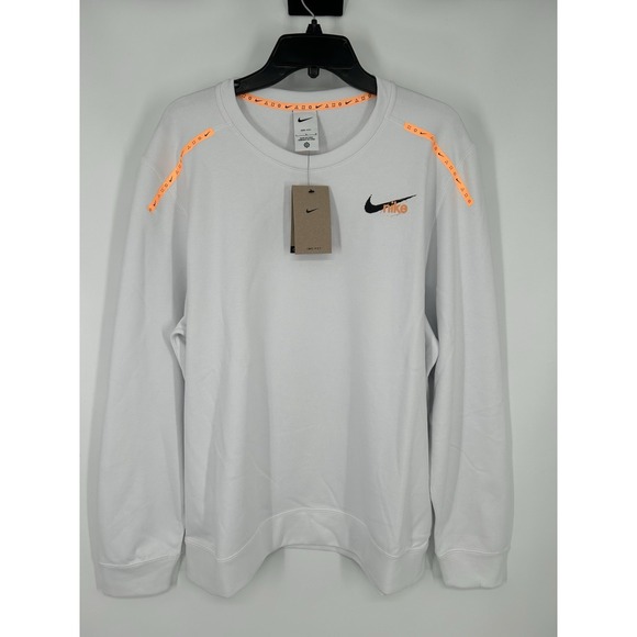 Nike Other - Nike Running Dri Fit D.Y.E. Crewneck Sweatshirt Graphic White DQ4792-121 Large